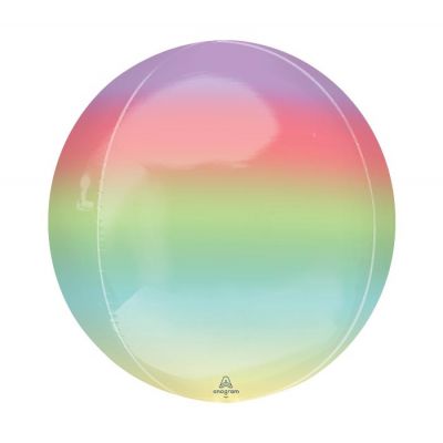 40cm Ombre Rainbow Orbz Balloon