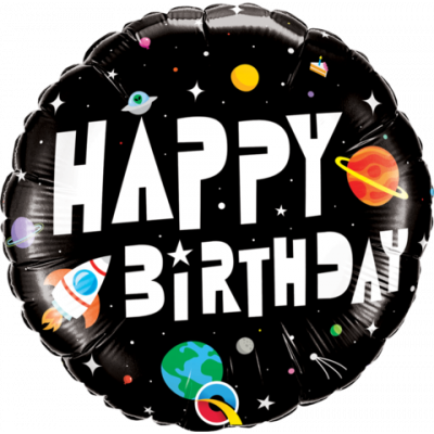 45cm Birthday Astronaut Foil Balloon