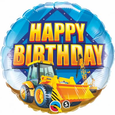 45cm Birthday Construction Zone Foil Balloon