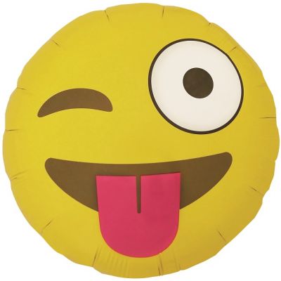 45cm Emoji Winking Foil Balloon