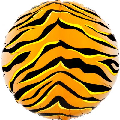 45cm Tiger Print Foil Balloon