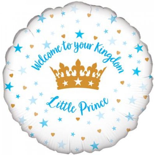 45cm Welcome To Your Kingdom Little Prince Foil Balloon