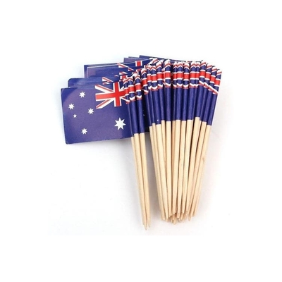 50pk Australia Flag Toothpicks