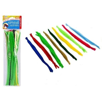 50pk Chenille Pipe Cleaners 30cm