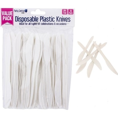 50pk Disposable Plastic Knives