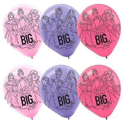 6pk Disney Princess Latex Balloon