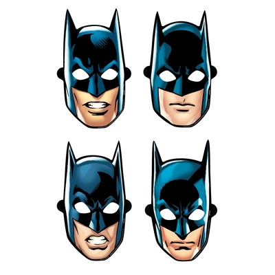 8pk Batman Heroes Unite Paper Masks