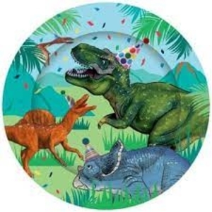 8pk Dinosaur Paper Plates