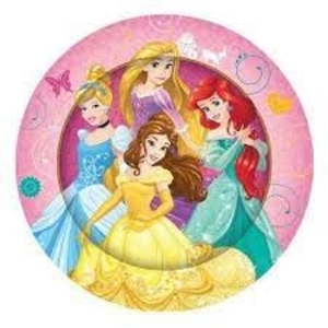 8pk Disney Princess Paper Plates