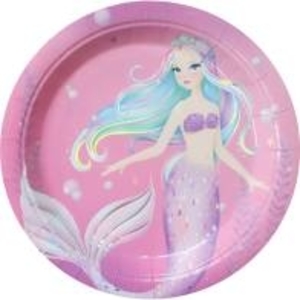 8pk Mermaid Paper Plates