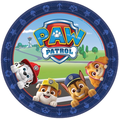 8pk Paw Patrol Adventures Paper Plates