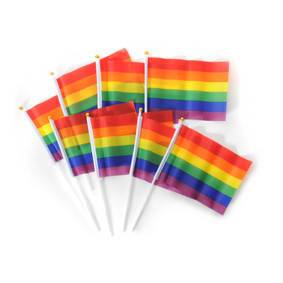 8pk Rainbow Hand Signal Flags 1