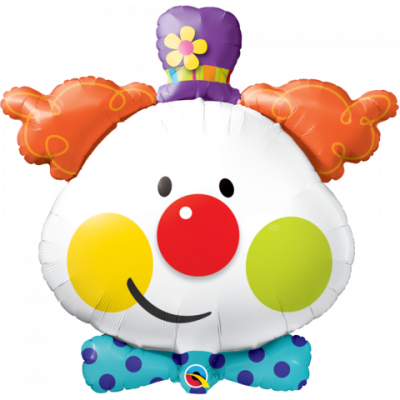 91cm Cute Clown Foil Balloon