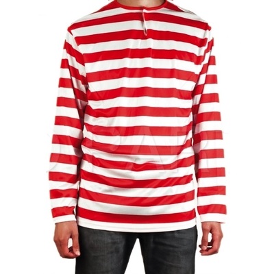 Adult Red White Stripe Top
