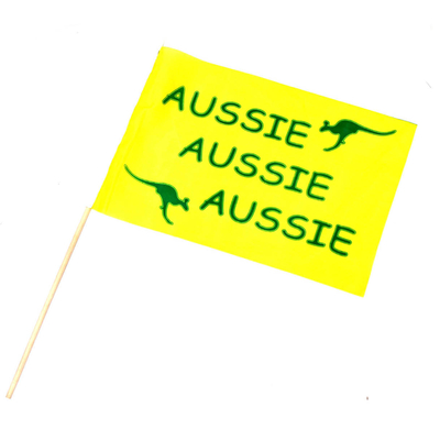 Aussie Hand Flag Yellow