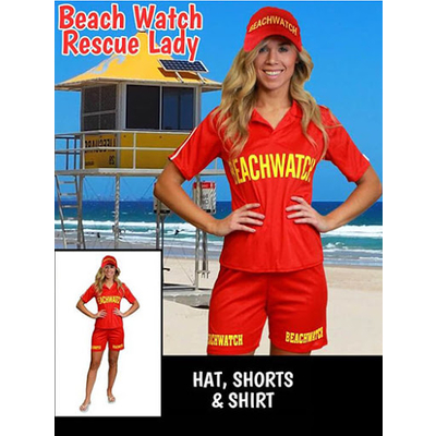 Beach Watch Rescue Lady Costume