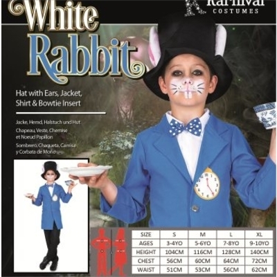 Boys White Rabbit Costume