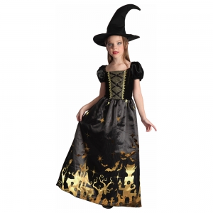 Girls Golden Witch Costume