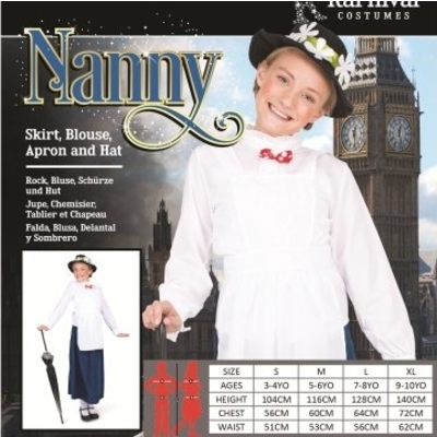 Girls Nanny Costume