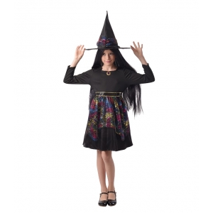 Girls Rainbow Witch Costume