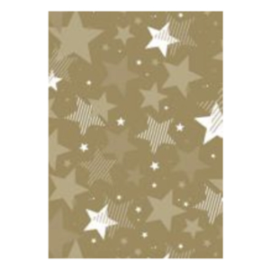 Gold with Stars Folded Wrap