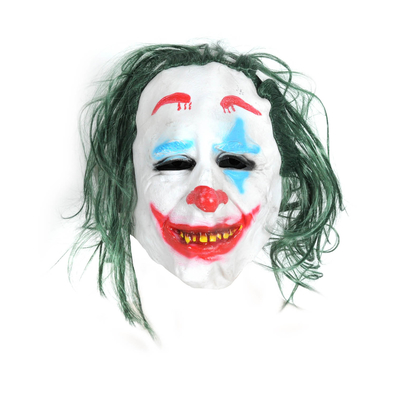 Green Clown Latex Mask