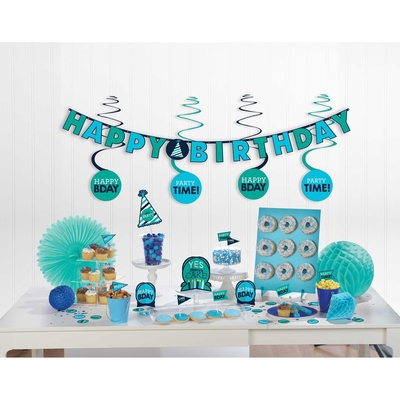 Happy Birthday Blues Mini Decoration Kit