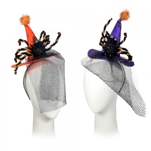 Headband with Witches Hat Spider