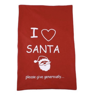 I Love Santa Xmas Sack 50x80cm