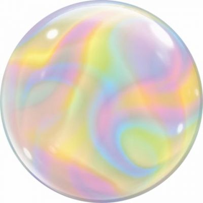 Iridescent Swirls Bubble Balloon