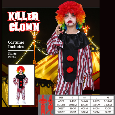 Killer Clown Boy Costume