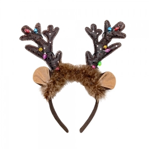 Light Up Antlers with Beads Headband