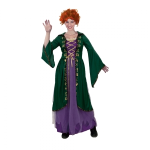 Magical Green Purple Witch Costume