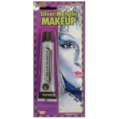 Makeup Tube Metallic Silver