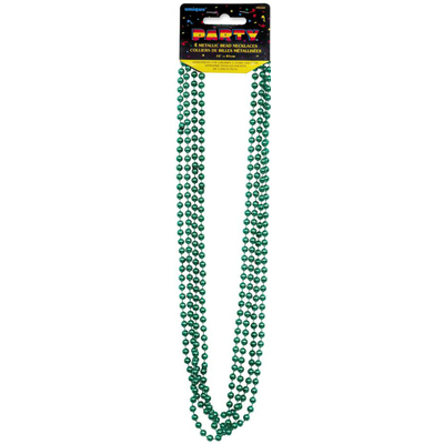 Metallic Bead Necklaces Green 1 1