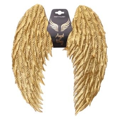 Metallic Gold Angel Wings 60 x 45 cm