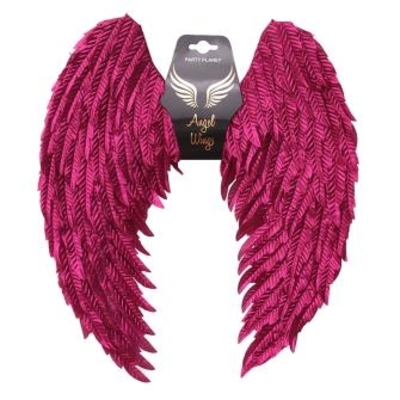 Metallic Pink Angel Wings 60 x 45 cm