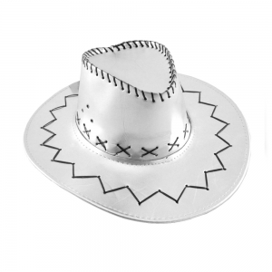 Metallic Silver Cowboy Hat
