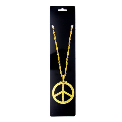 Necklace Peace Sign Gold