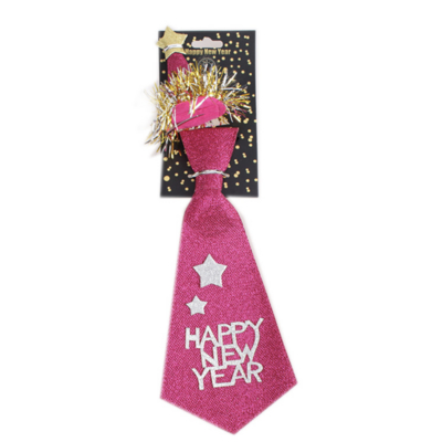 New Year Tie Mini Hat Hair Clip Pink