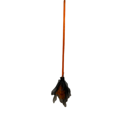 Orange Witchs Broom with Bow