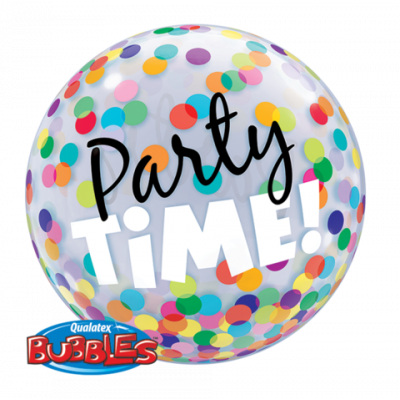Party Time Colorful Dots Bubble Balloon