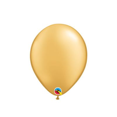 Qualatex 12cm Metallic Gold Latex Balloon