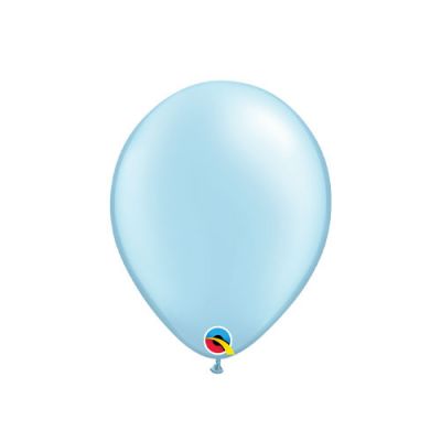 Qualatex 12cm Pearl Light Blue Latex Balloon