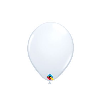 Qualatex 12cm Standard White Latex Balloon