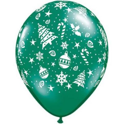 Qualatex 28cm Christmas Trimmings Latex Balloon