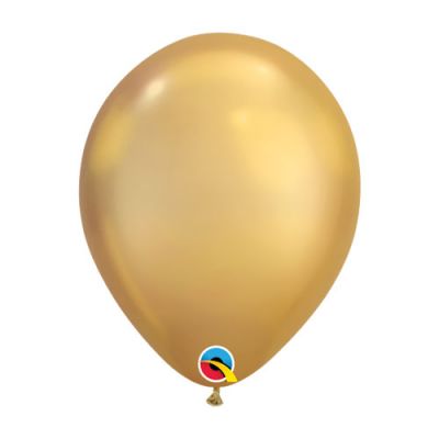 Qualatex 30cm Chrome Gold Latex Balloon
