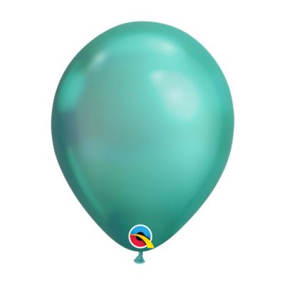 Qualatex 30cm Chrome Green Latex Balloon