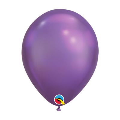 Qualatex 30cm Chrome Purple Latex Balloon