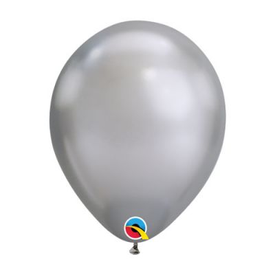 Qualatex 30cm Chrome Silver Latex Balloon